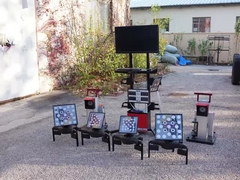 Cartesykj Portable mobile 3D wheel alignment untuk kedua mobil & truk 3 teknologi kamera