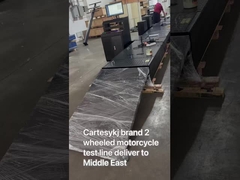 Garis uji sepeda motor roda 2  penguji rem rol pengukur kecepatan penyelarasan roda  penjepit roda