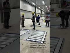 Pabrik perakitan Ford CKD di Kamboja casing bebas rol penguji roller rem plat ganda sisi slip Spee