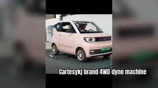 Merek Cartesykj 4WD sasis kendaraan dinamometer mesin tenaga kuda mobil dyno jarak sumbu roda dapat disesuaikan