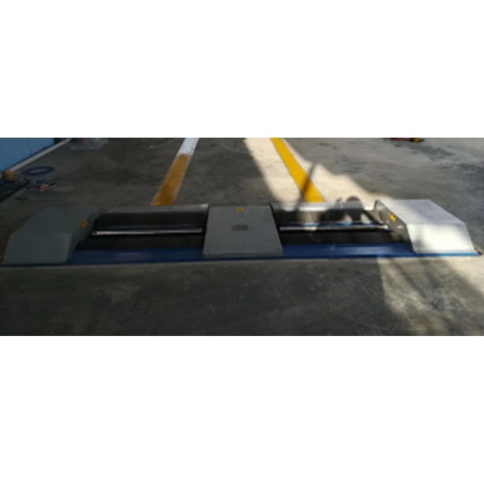 Cartesykj Peralatan Pemeriksaan Kendaraan Penguji Rem Roller 4T Penguji Rem Roller Berlawanan dengan Tes Rem beban poros