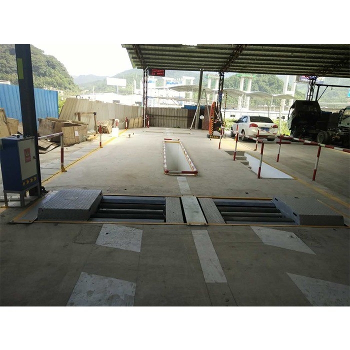 Truck Roller Brake Tester Belt Peralatan Pemeriksaan Kendaraan Kapasitas Beban 4t Mesin Pengujian Angkat CTFZ-3B