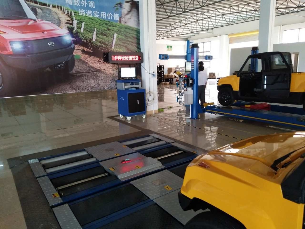 CTGT-3-3C Roller Trinity Vehicle Test Line Roller Vlt Brake Tester dengan Asil Load Double Plate