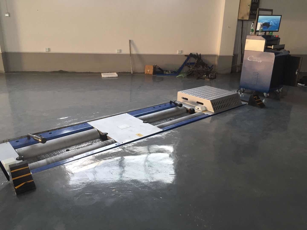 13t Beban CTDCG-13 Kendaraan Chassis Dinamometer Kendaraan Dinamometer Kendaraan Test Line Untuk Emisi Konsumsi Bahan Bakar