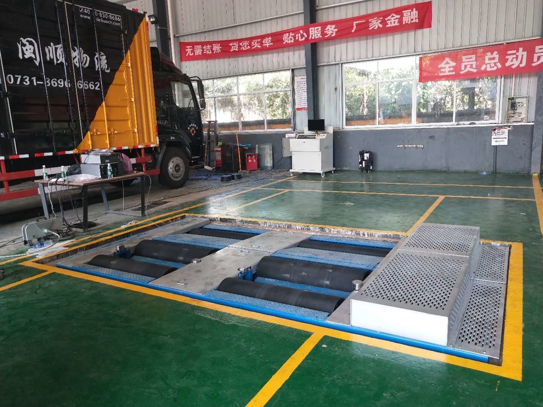 CTDCG-14 Tiga Axle Enam Roller Kendaraan Sasis Dinamometer Otomotif Dyno Mesin Daya Kuda