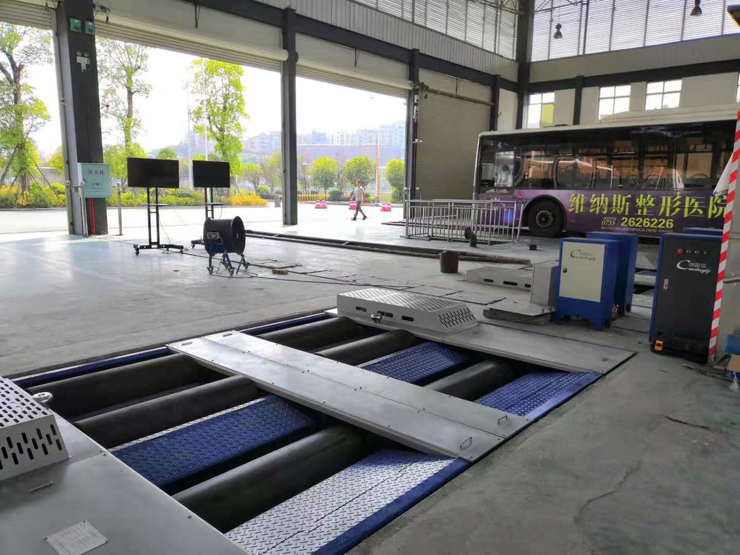 CTDCG-14 Tiga Axle Enam Roller Kendaraan Sasis Dinamometer Otomotif Dyno Mesin Daya Kuda