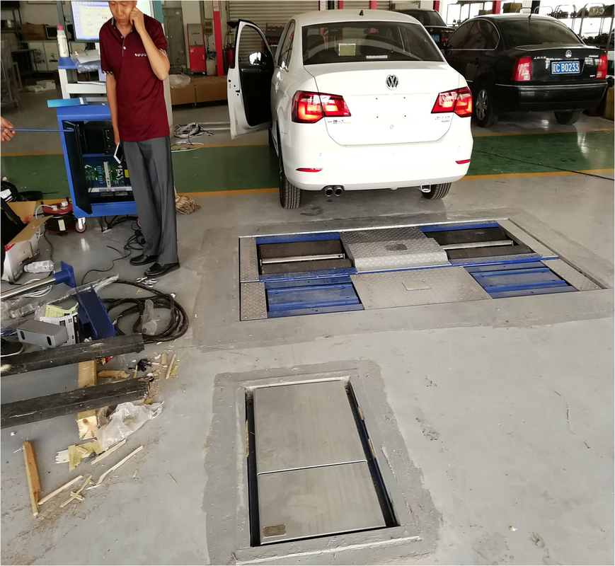 CTGT-3-4 Roller 4-in-1 jalur uji kendaraan Roller rem tester dengan beban poros Single plat sidelip tester Suspensi uji