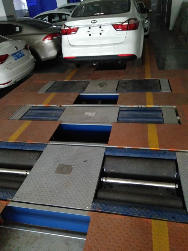 CTGT-3-4B 4-In-1 Kendaraan Line Test Roller Brake Tester dengan beban poros Double Plate Sideslip Tester Suspension Test
