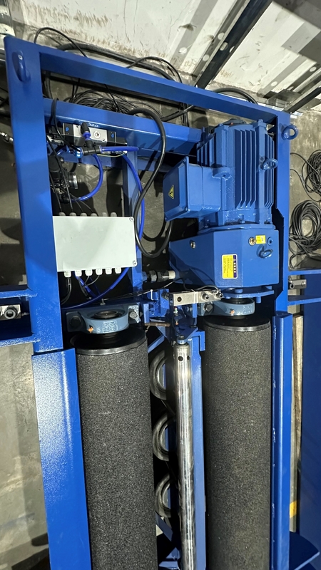 Roller Opposite Forces Type Roller Brake Tester Mobile Brake Tester dengan beban poros CTFZ-15B Fitting Kendaraan 15T