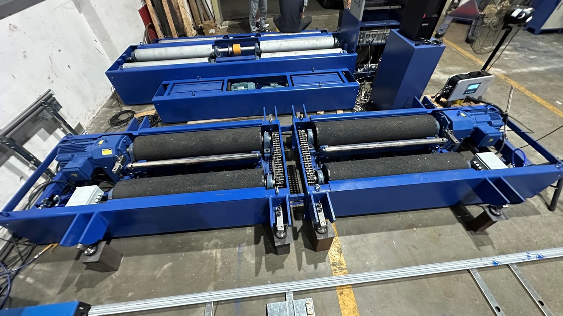 Roller Opposite Forces Type Roller Brake Tester Mobile Brake Tester dengan beban poros CTFZ-15B Fitting Kendaraan 15T