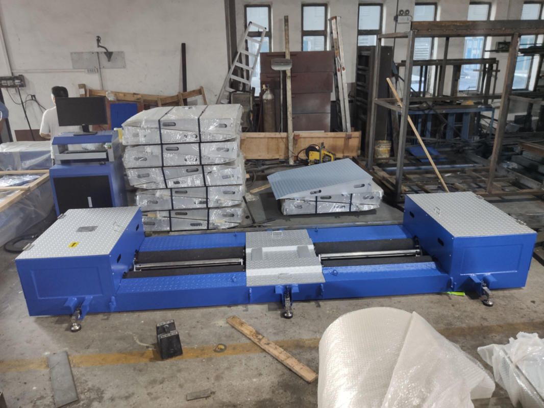 CTZD-9500M 15T Roller Mobile Brake Tester Bench Portable Transportable Roller Untuk Truk