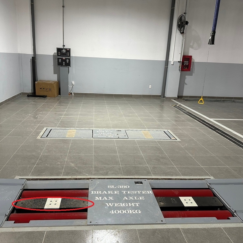 Cartesykj Roller Brake Tester Dengan Aksel Load Air Bag Lift Untuk Mobil 4000kg Kendaraan Test Line Mobil Annual Inspection Equipme