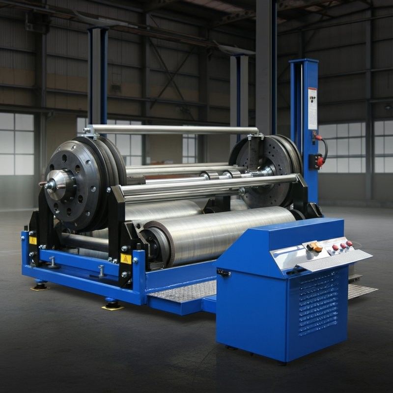 Penguji Rem Roller Truk Bergerak Portabel Untuk Kendaraan 4WD Kapasitas 10T Jalur Uji Kendaraan Peralatan Inspeksi Kendaraan