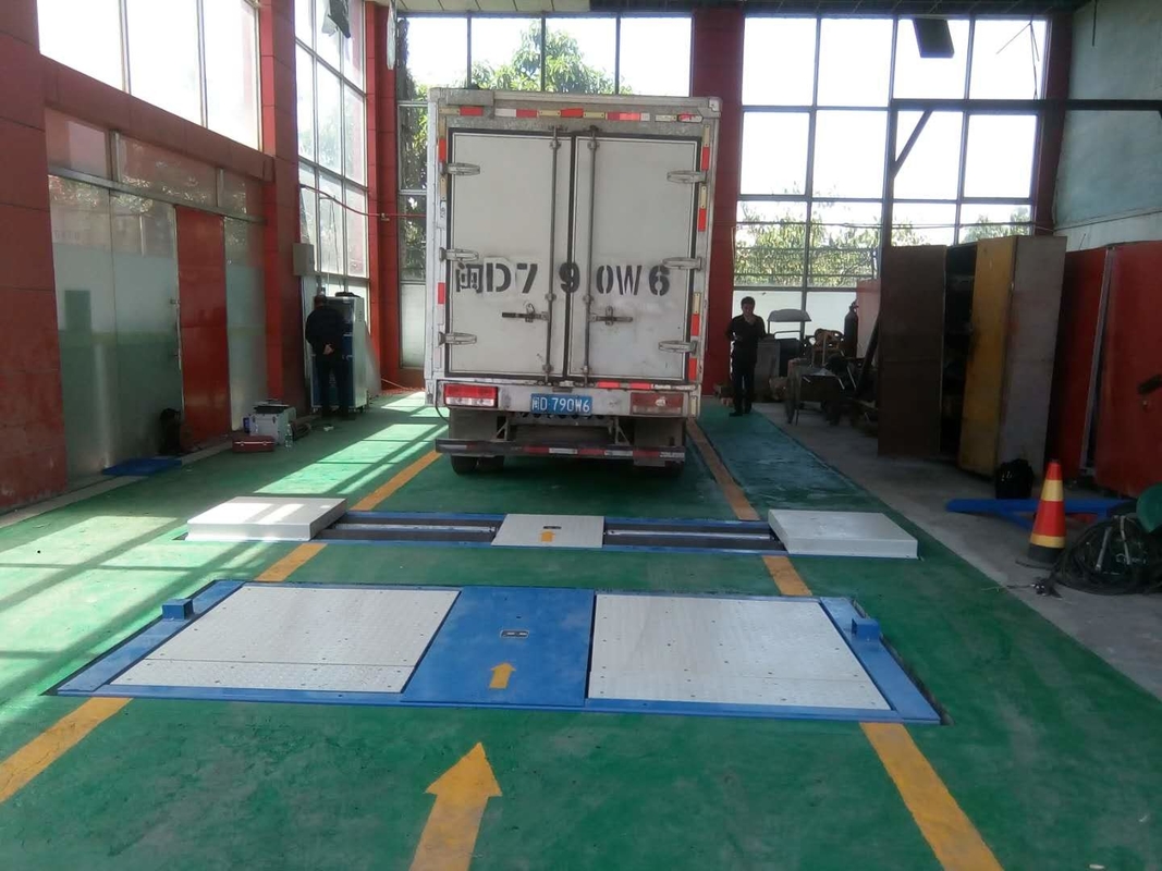 Cartesykj 10T Pemeliharaan kendaraan sekunder dan jalur pengujian Penguji rem rol dengan penguji geser sisi beban poros