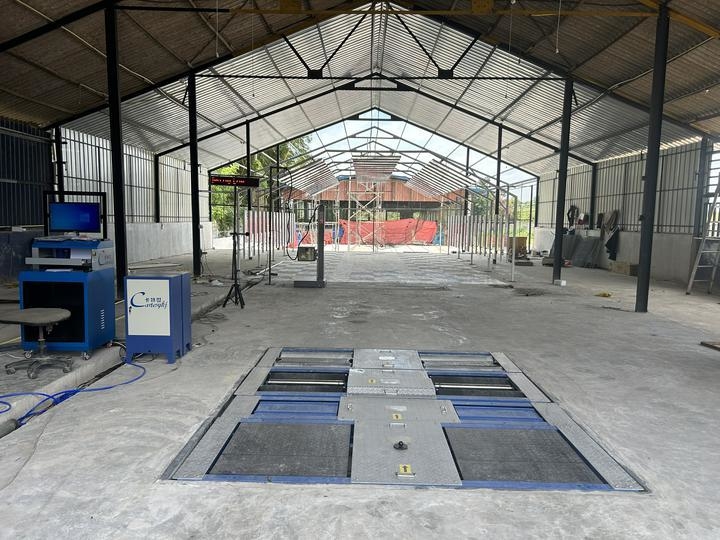 5 in1 roller rem tester suspensi tester beban poros double plates side slip speedometer headlight tester