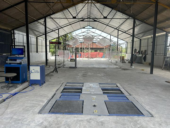 5-in-1 Roller Brake Tester dengan 4000kg Max Axle Load, Dual Plate Side Slip, dan Industrial Control Computer untuk Vehicle Test Line