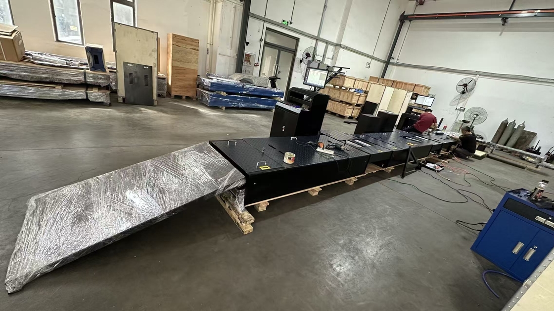 Garis pengujian sepeda motor 2-roda rem gaya beban gandar speedometer klem penyelarasan roda penguji lampu depan