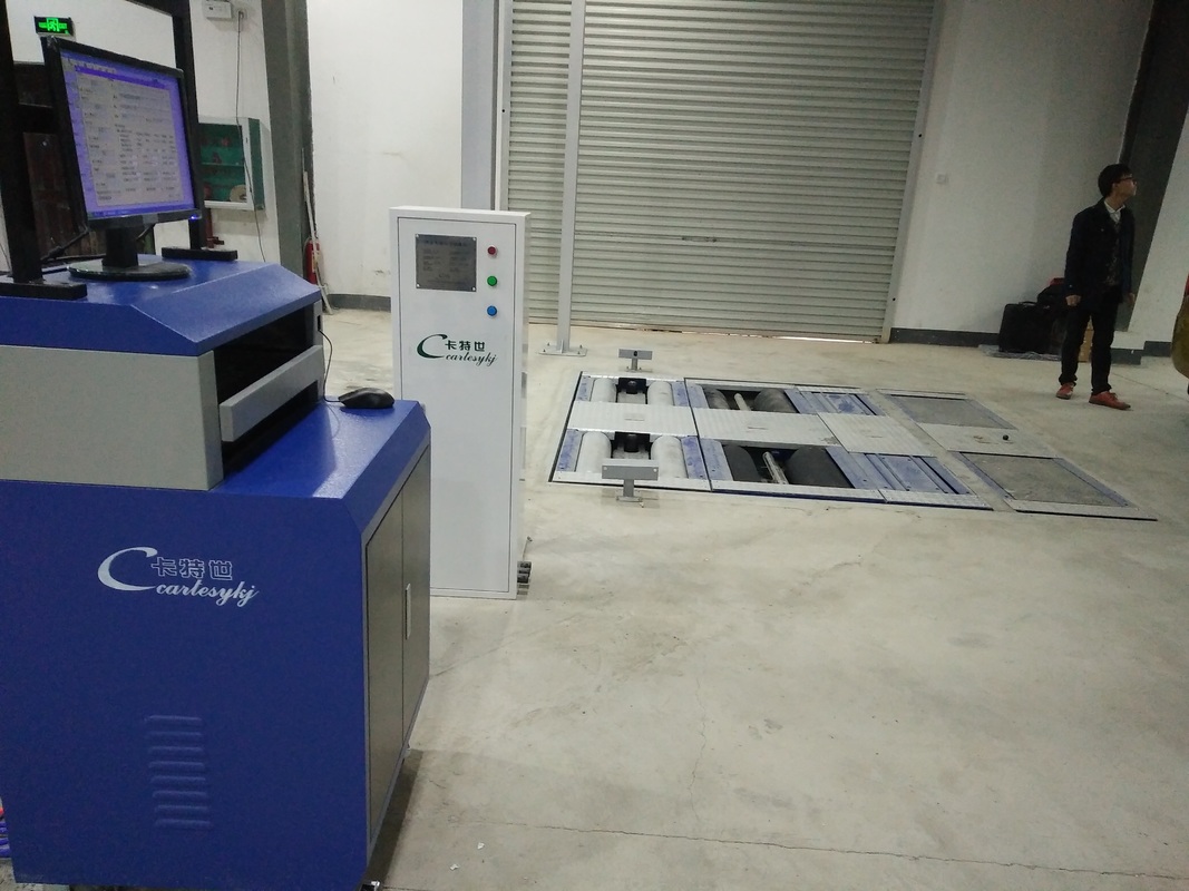 5-in-1 Roller Brake Tester dengan 4000kg Max Axle Load Patented Sanding Roller dan Industrial Control Computer