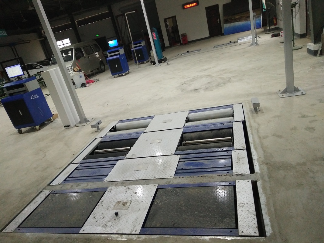 5-in-1 Roller Brake Tester dengan 4000kg Max Axle Load, Dual Plate Side Slip, dan Industrial Control Computer untuk Vehicle Test Line