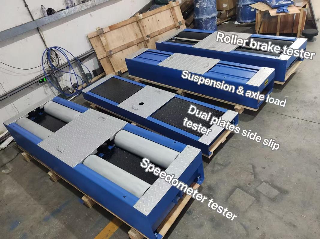 5-in-1 Roller Brake Tester dengan 4000kg Max Axle Load Patented Sanding Roller dan Industrial Control Computer