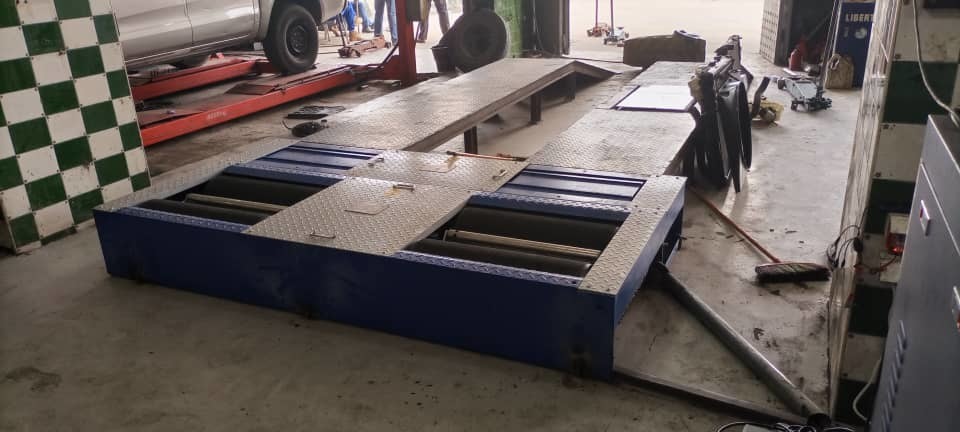 Jalur uji kendaraan Combo Roller 4 In 1 Jalur uji kendaraan dengan desain penutup bangku rem inovatif