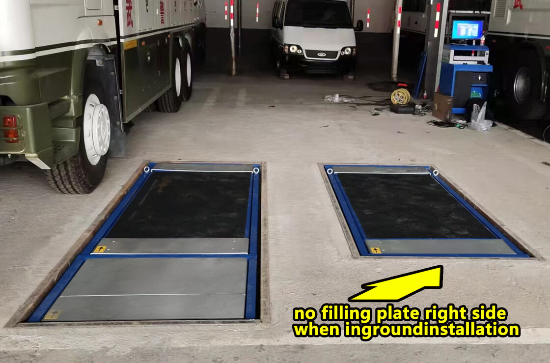 Cartesykj Penguji Rem Datar Mewah 3T 10T 15T Peralatan Inspeksi Kendaraan Jalur Uji Kendaraan 2CTPB-13 dengan Penguji Rem Beban Poros Suspensi Slip Samping