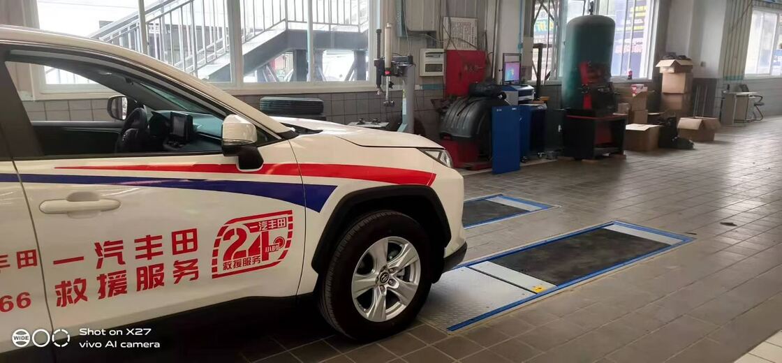 Cartesykj Penguji Rem Datar Mewah 3T 10T 15T Peralatan Inspeksi Kendaraan Jalur Uji Kendaraan 2CTPB-13 dengan Penguji Rem Beban Poros Suspensi Slip Samping