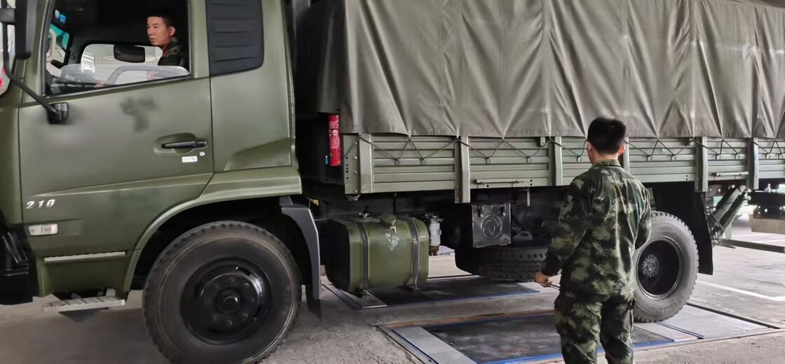 Cartesykj Penguji Rem Datar Mewah 3T 10T 15T Peralatan Inspeksi Kendaraan Jalur Uji Kendaraan 2CTPB-13 dengan Penguji Rem Beban Poros Suspensi Slip Samping