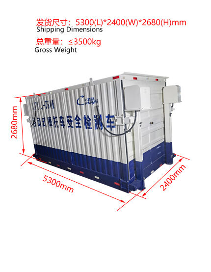 Fasilitas Jalur Uji Motor Mobil Cartesykj Jalur Uji Keamanan 700kg Beban Stasiun Uji Mobil CTMYJ-750B