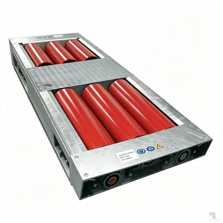 Cartesy Pneumati Free Roller Set of Bogie Rollers digunakan bersama dengan alat uji rem atau speedometer diameter 215mm