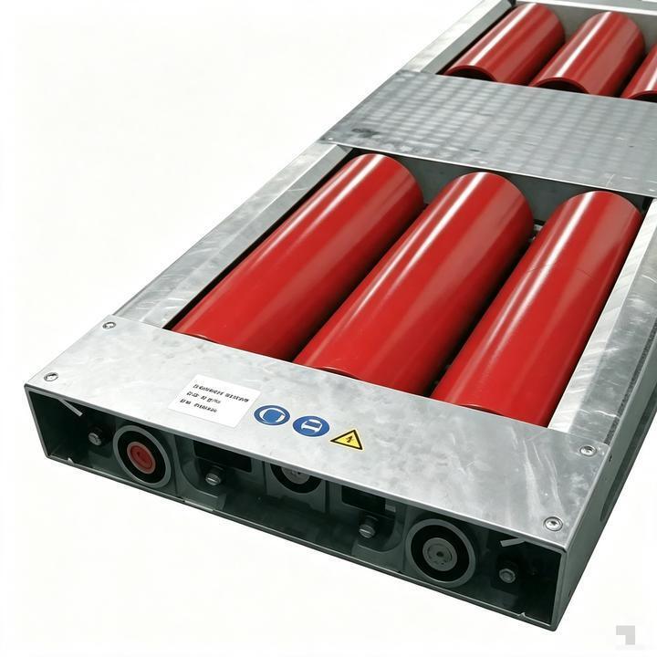 Cartesy Pneumati Free Roller Set of Bogie Rollers digunakan bersama dengan alat uji rem atau speedometer diameter 215mm