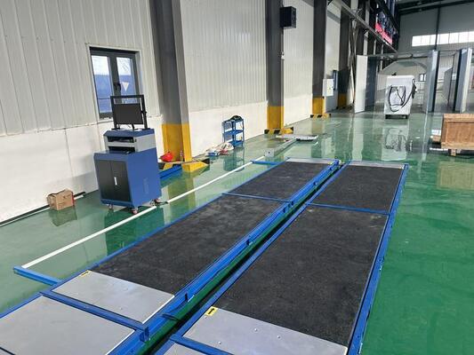 Cartesykj Luxury 4 flat brake tester side slip tester axle load tester suspension tester 4T Peralatan pemeriksaan kendaraan kendaraan jalur uji untuk mobil 4CTHPB-4